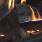 Onyx Eclipse immersive flame technoloy and triple burner gas flames realisticly wrap ceramic logs