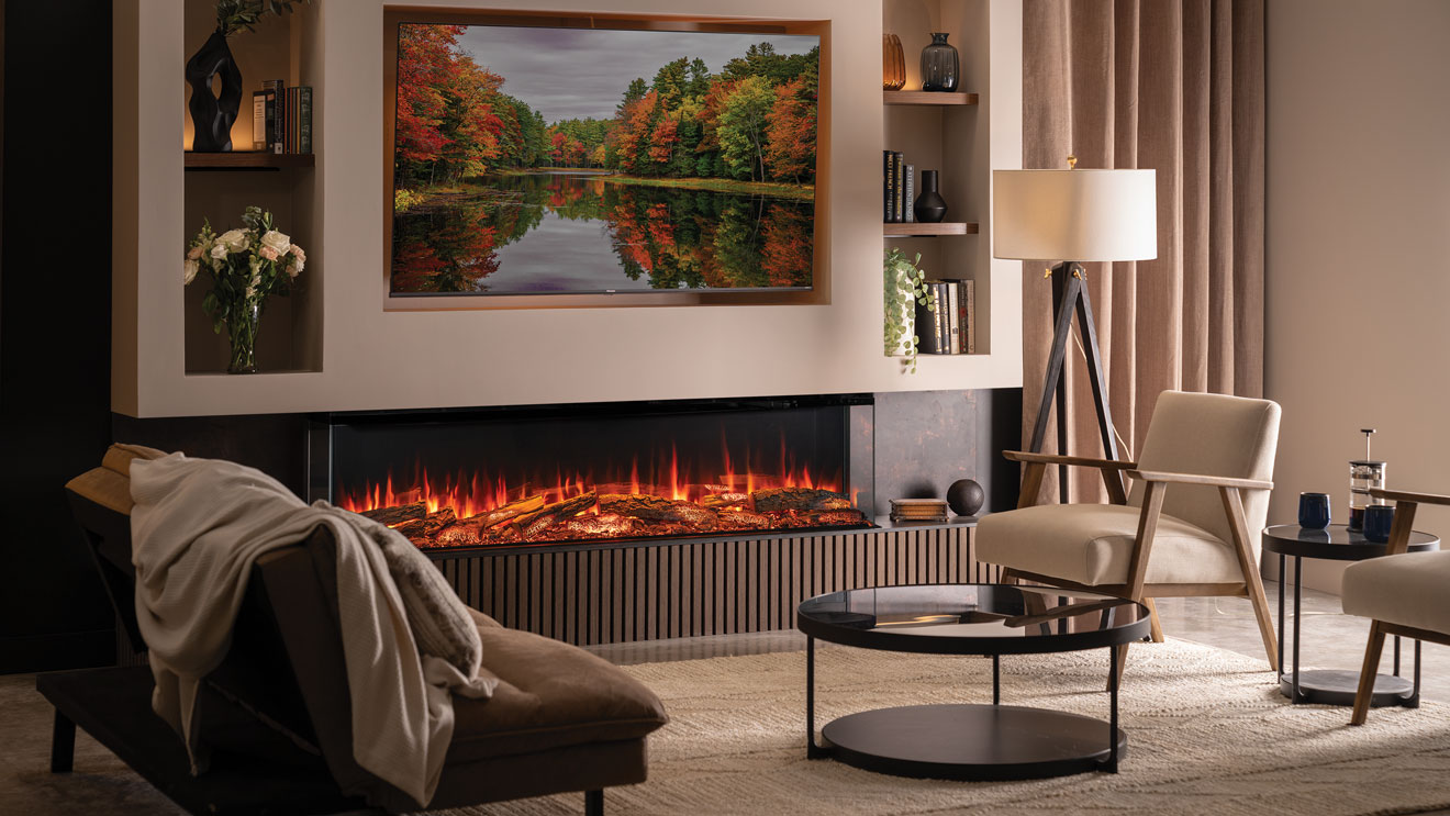 Onyx Avita 190RW electric fire, installed as a three-sided fire. Shown with optional Mood Lighting System.jpg